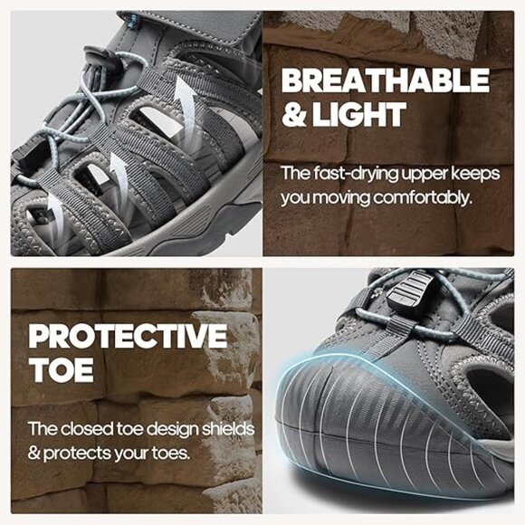 Nortiv 8 Athletic Sport Sandals for men, size 9.5 - Picture 2 of 14